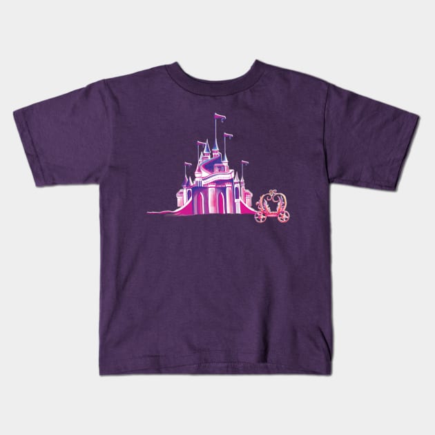 The Best Princess Castle Kids T-Shirt by digitaldoodlers